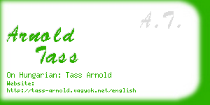 arnold tass business card
